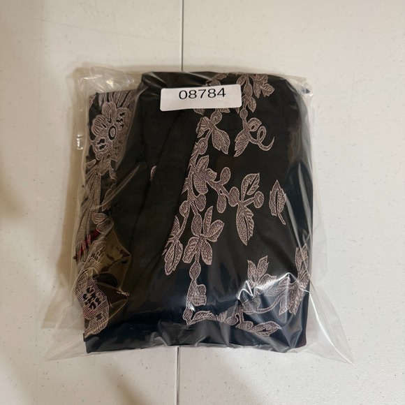 Eva Blue Dress Women 14 Black Tan Floral Sleeveless Y2K Sequin Evening Going Out - Picture 9 of 9